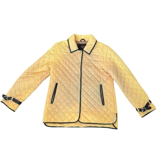 Coach Yellow Quilted Light Jacket - Picture 3 of 11